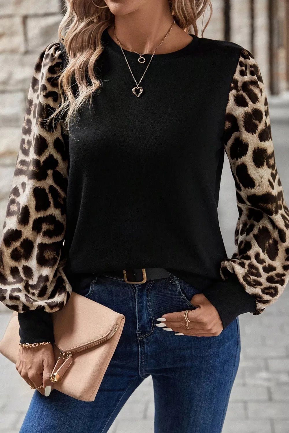 Leopard Long Sleeve Blouse - Flip Flop Dynasty