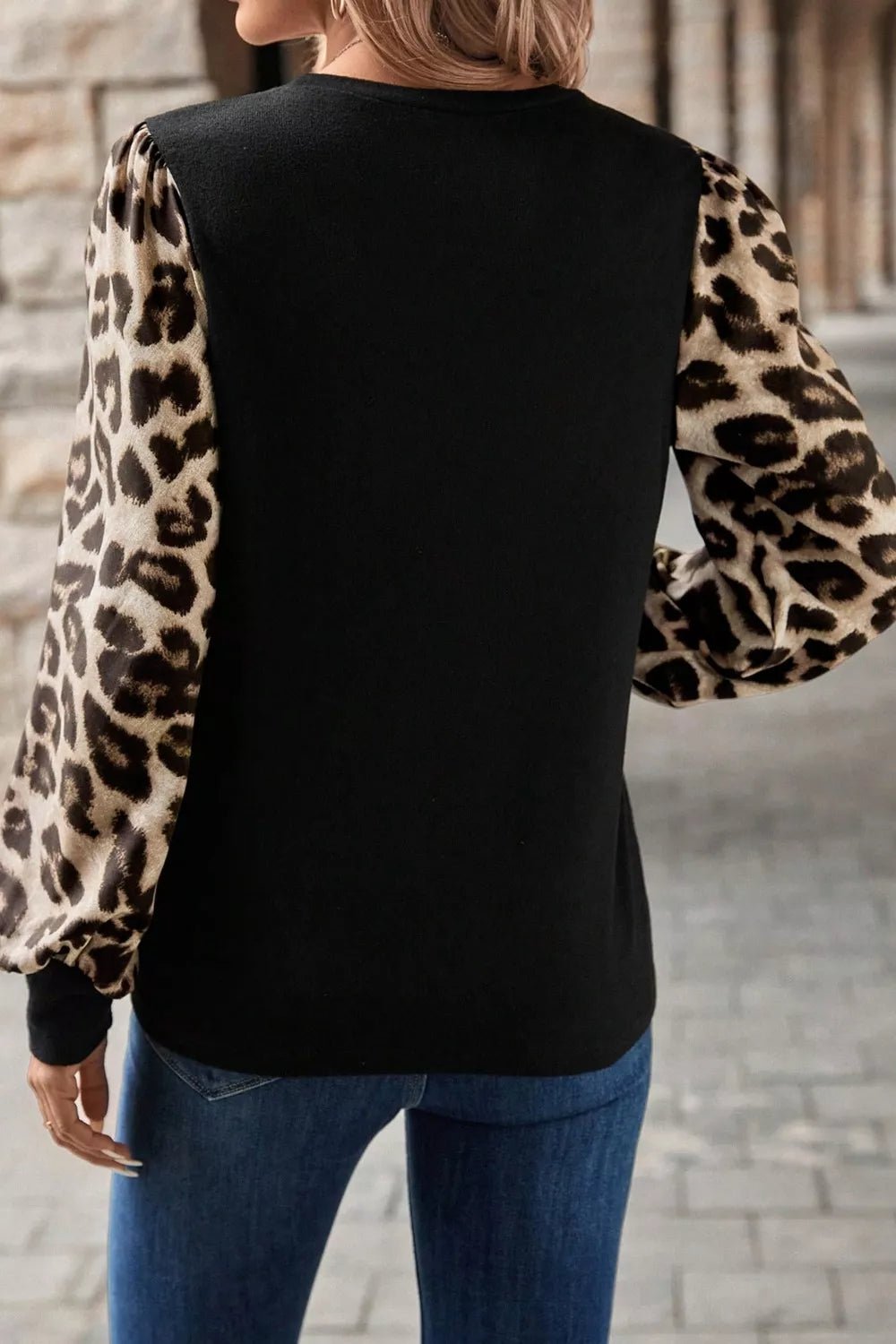 Leopard Long Sleeve Blouse - Flip Flop Dynasty