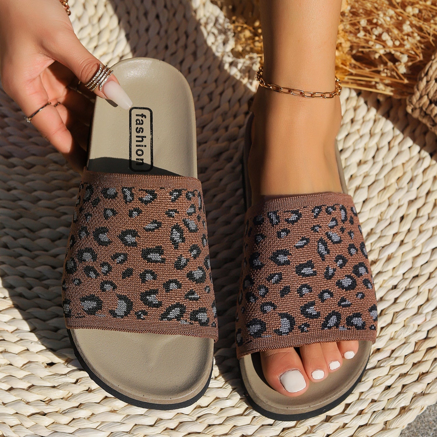 Leopard Open Toe Sandals - Flip Flop Dynasty
