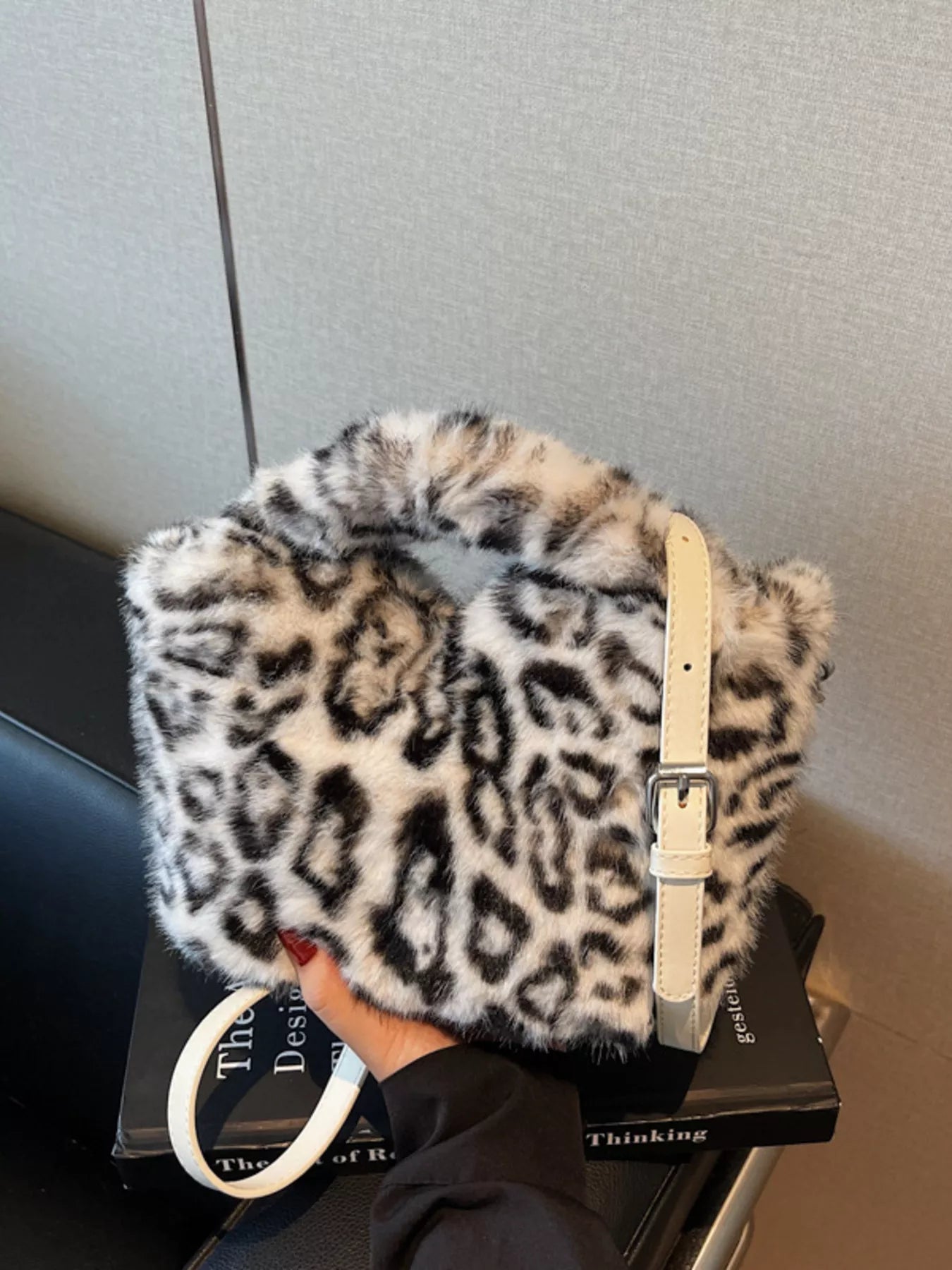 Leopard Plush Crossbody Bag - Flip Flop Dynasty