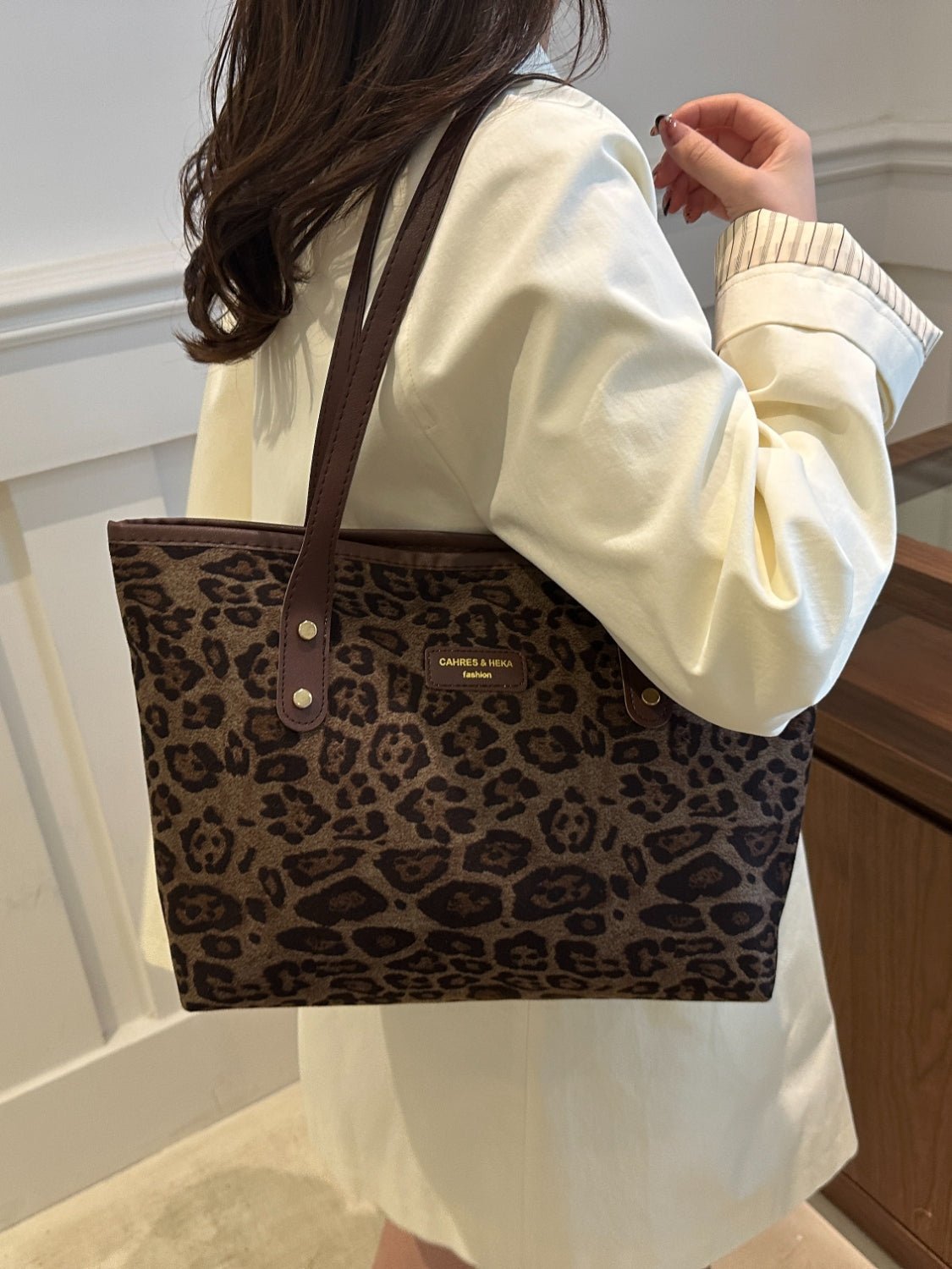 Leopard Polyester Tote Bag - Flip Flop Dynasty