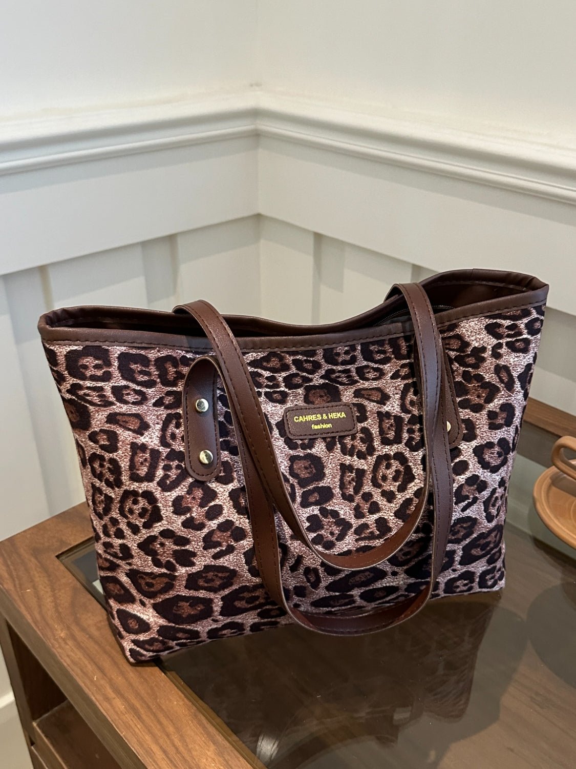 Leopard Polyester Tote Bag - Flip Flop Dynasty