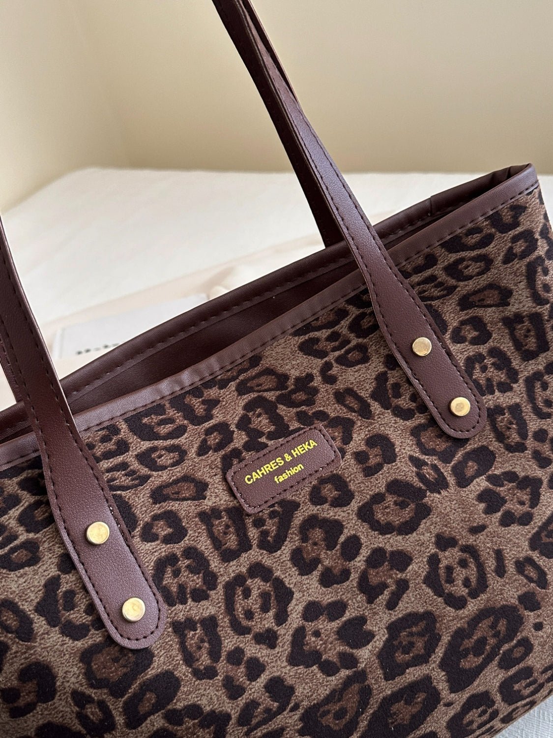 Leopard Polyester Tote Bag - Flip Flop Dynasty