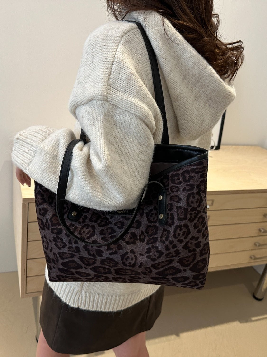 Leopard Polyester Tote Bag - Flip Flop Dynasty