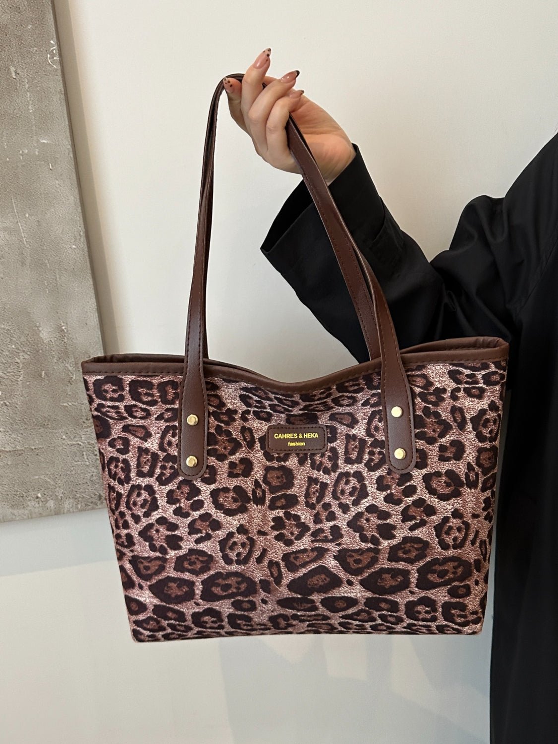 Leopard Polyester Tote Bag - Flip Flop Dynasty