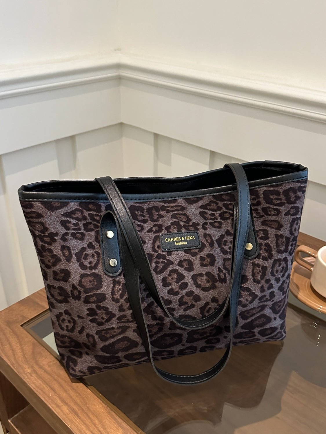 Leopard Polyester Tote Bag - Flip Flop Dynasty