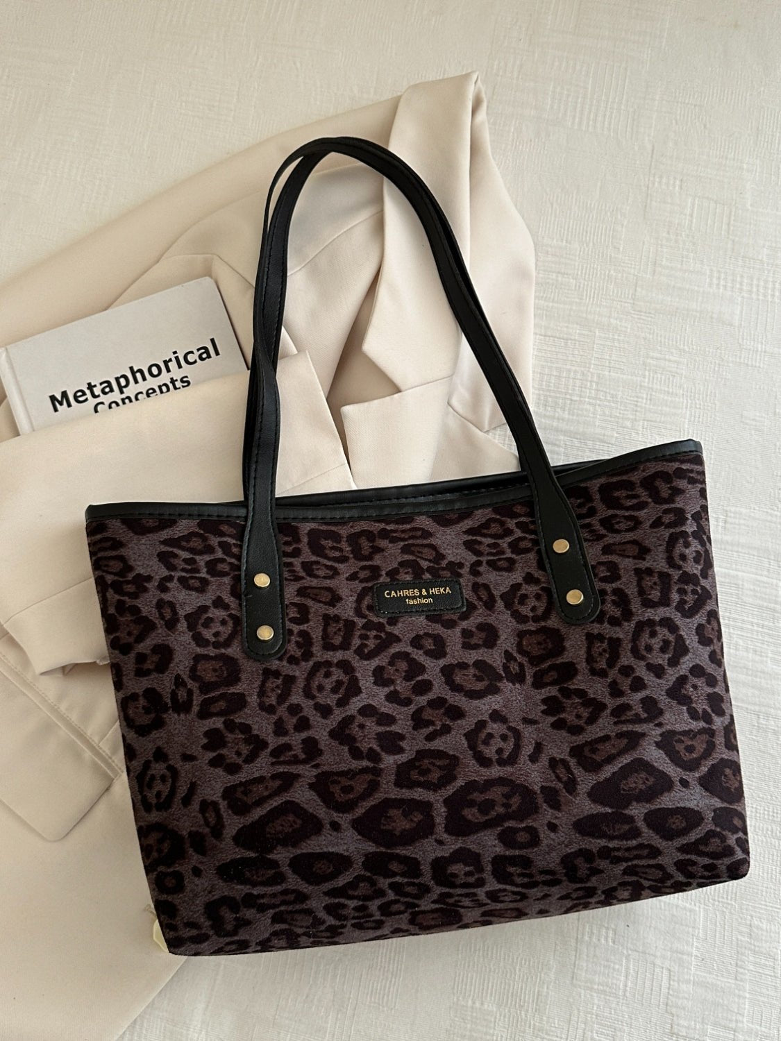Leopard Polyester Tote Bag - Flip Flop Dynasty