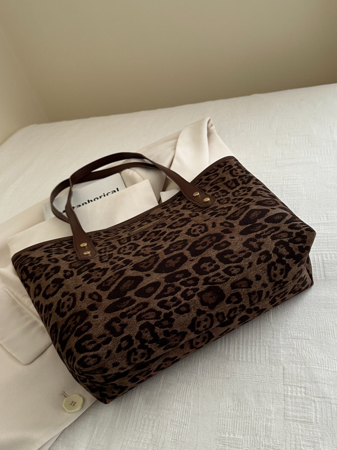 Leopard Polyester Tote Bag - Flip Flop Dynasty