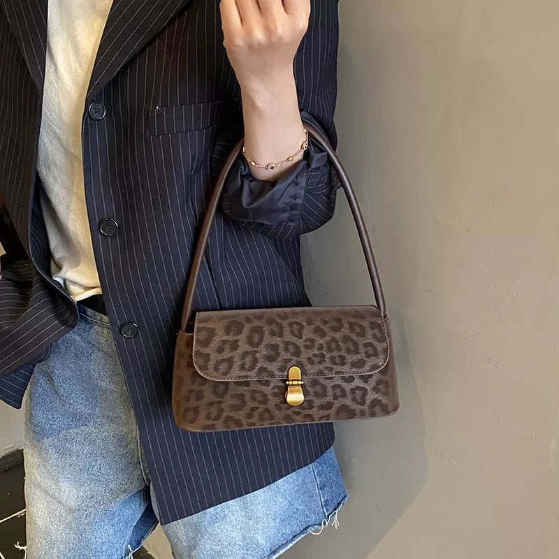 Leopard Print Shoulder Bag - Flip Flop Dynasty