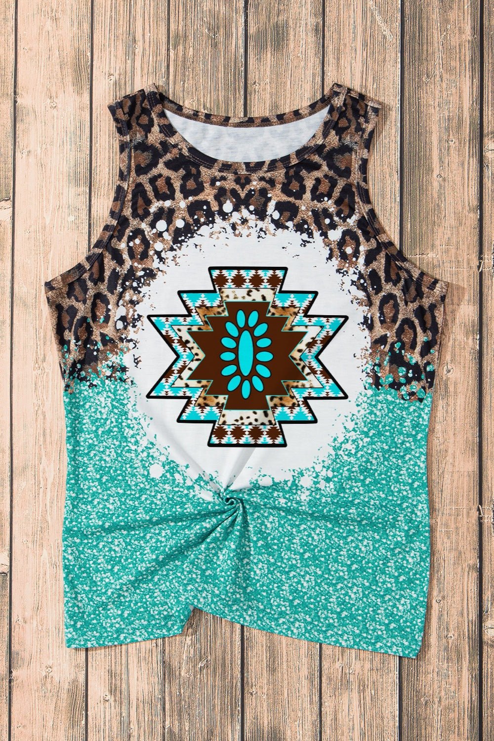 Leopard Round Neck Tank - Flip Flop Dynasty