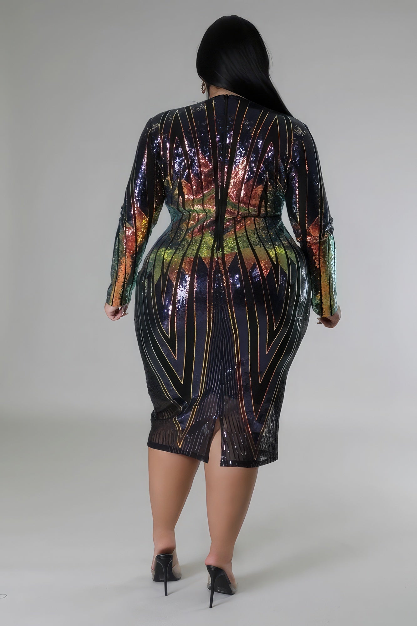 Long Sleeve Stretch Dress - Flip Flop Dynasty