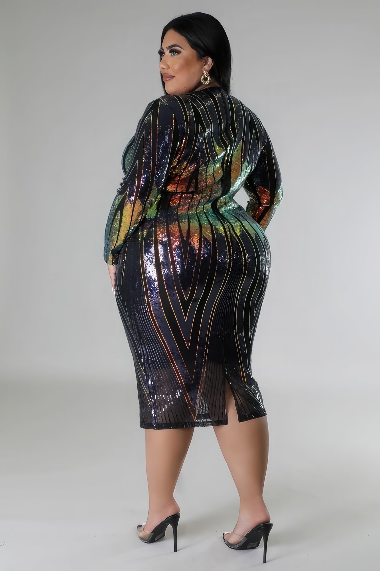 Long Sleeve Stretch Dress - Flip Flop Dynasty