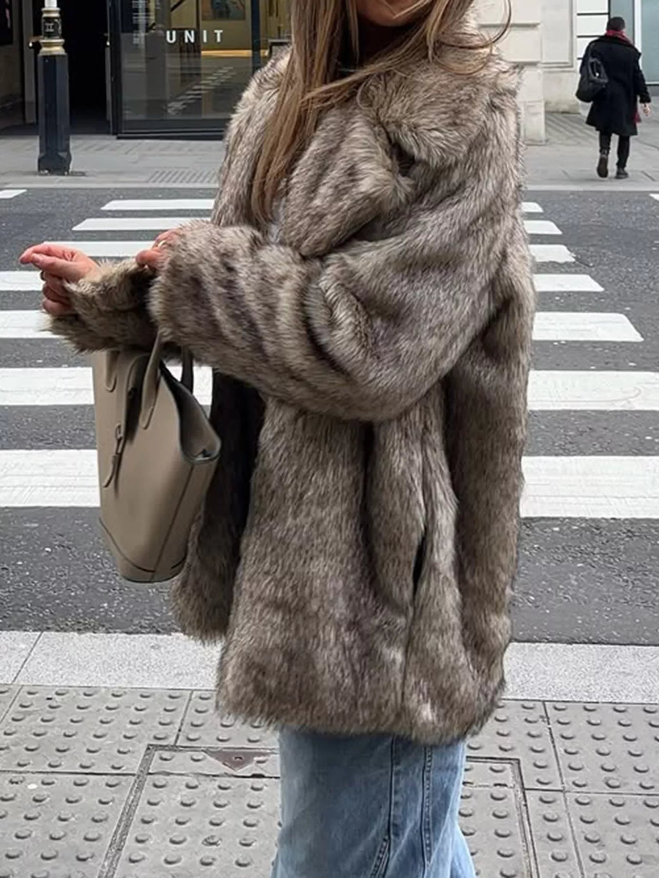 Long Sleeve Winter Faux Fur Outerwear - Flip Flop Dynasty