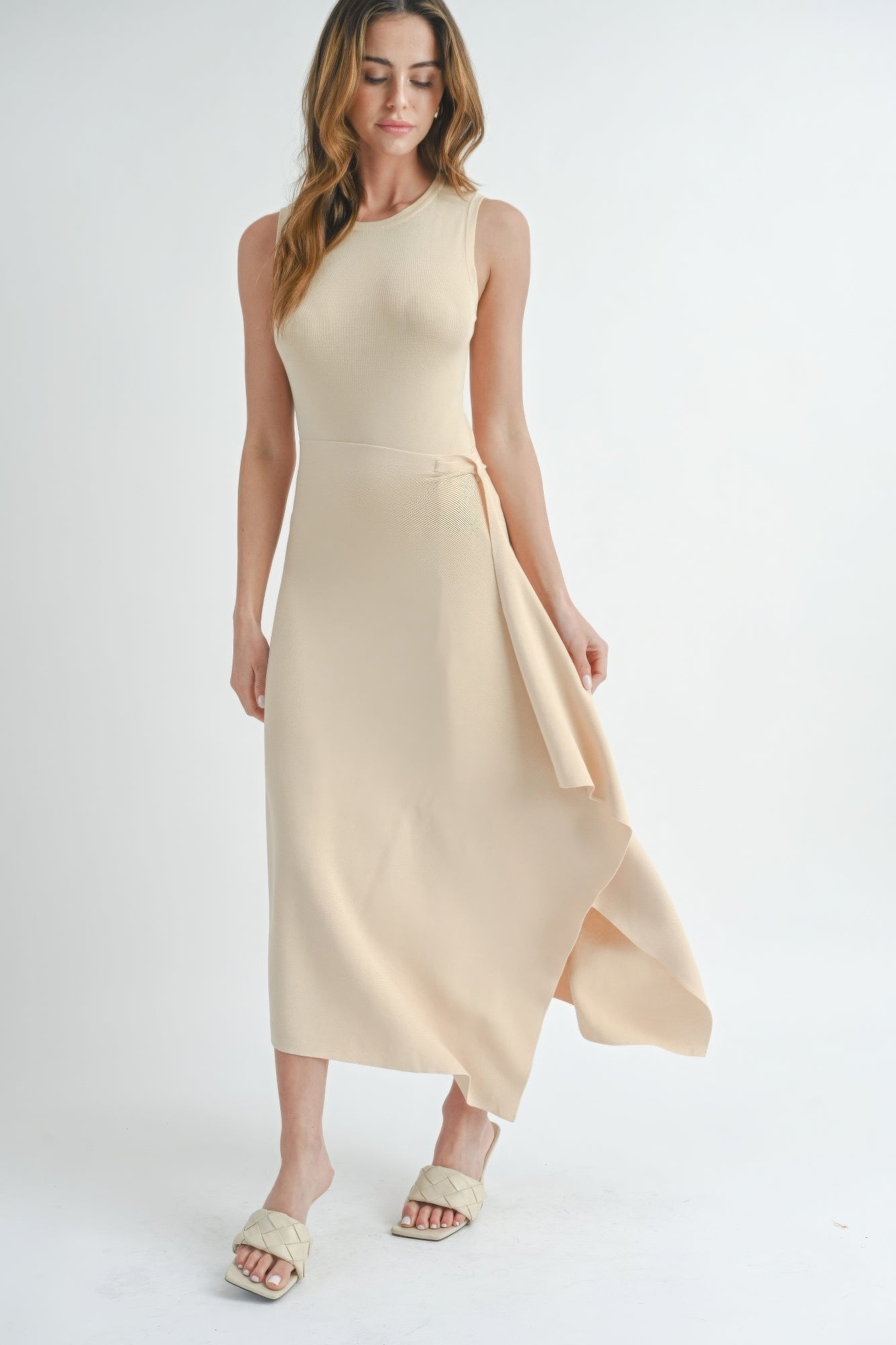 Maxi Dress With Slit - Flip Flop Dynasty