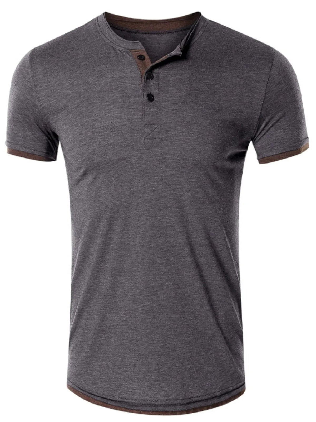 Men's Classic Henley Short Sleeve Top - Flip Flop Dynasty
