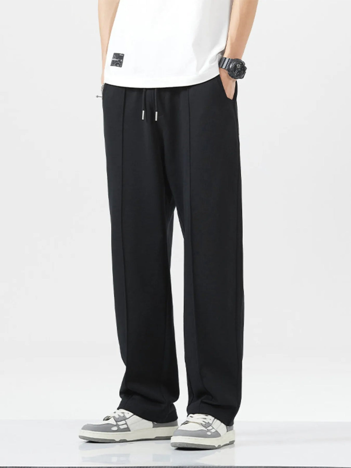 Men's Full Size Casual Drawstring Wide Leg Sweatpants Plus Size - Flip Flop Dynasty