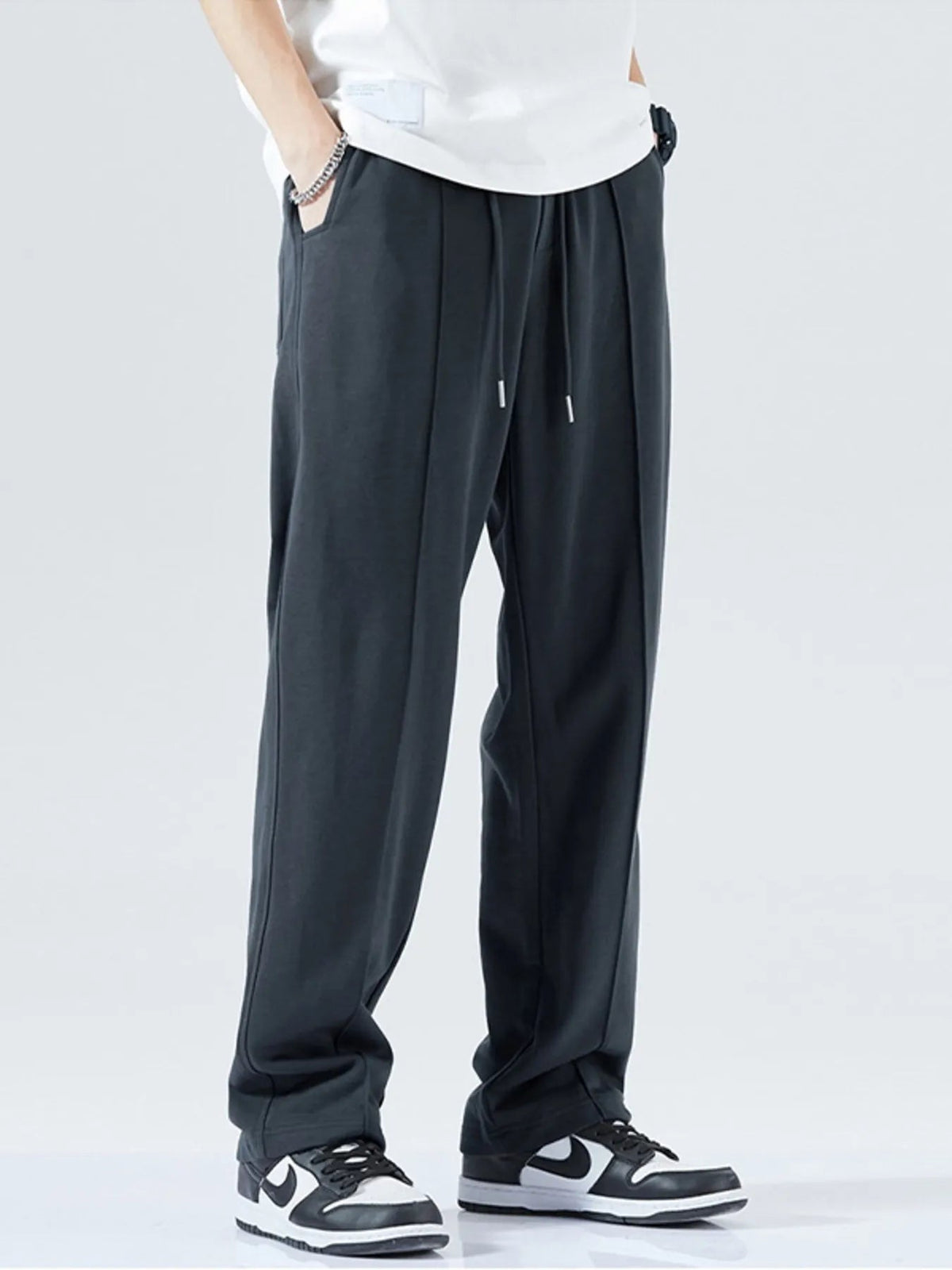 Men's Full Size Casual Drawstring Wide Leg Sweatpants Plus Size - Flip Flop Dynasty