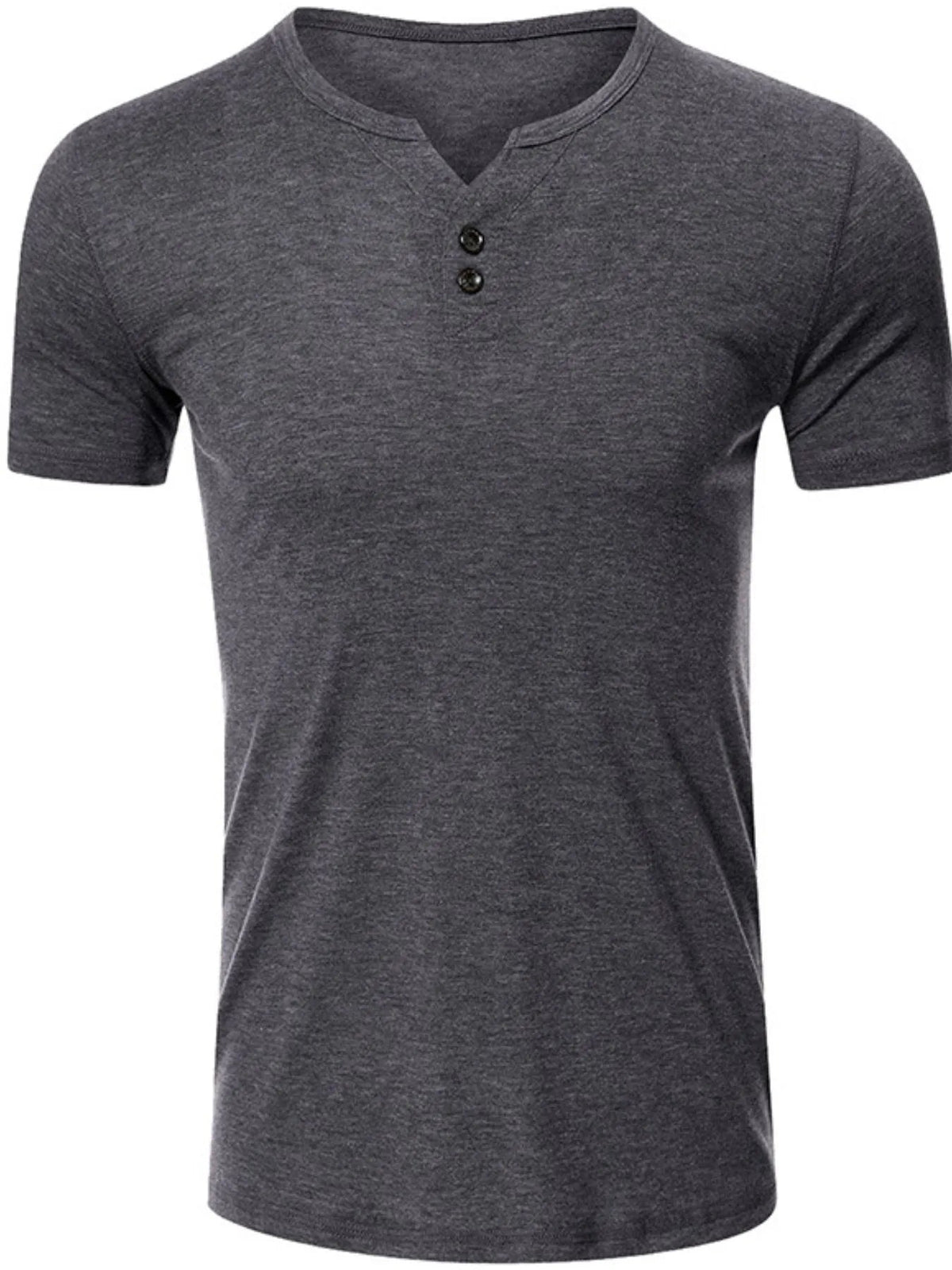 Men's Henley Short Sleeve Polo Top - Flip Flop Dynasty
