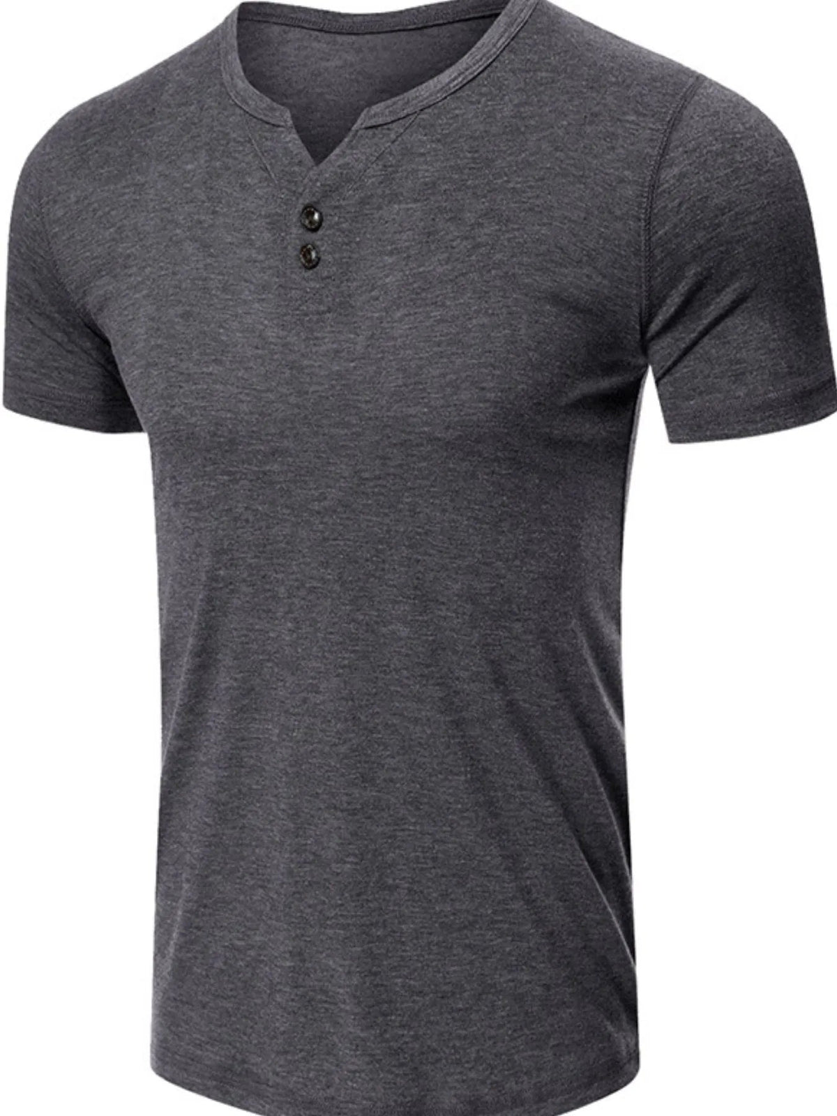 Men's Henley Short Sleeve Polo Top - Flip Flop Dynasty