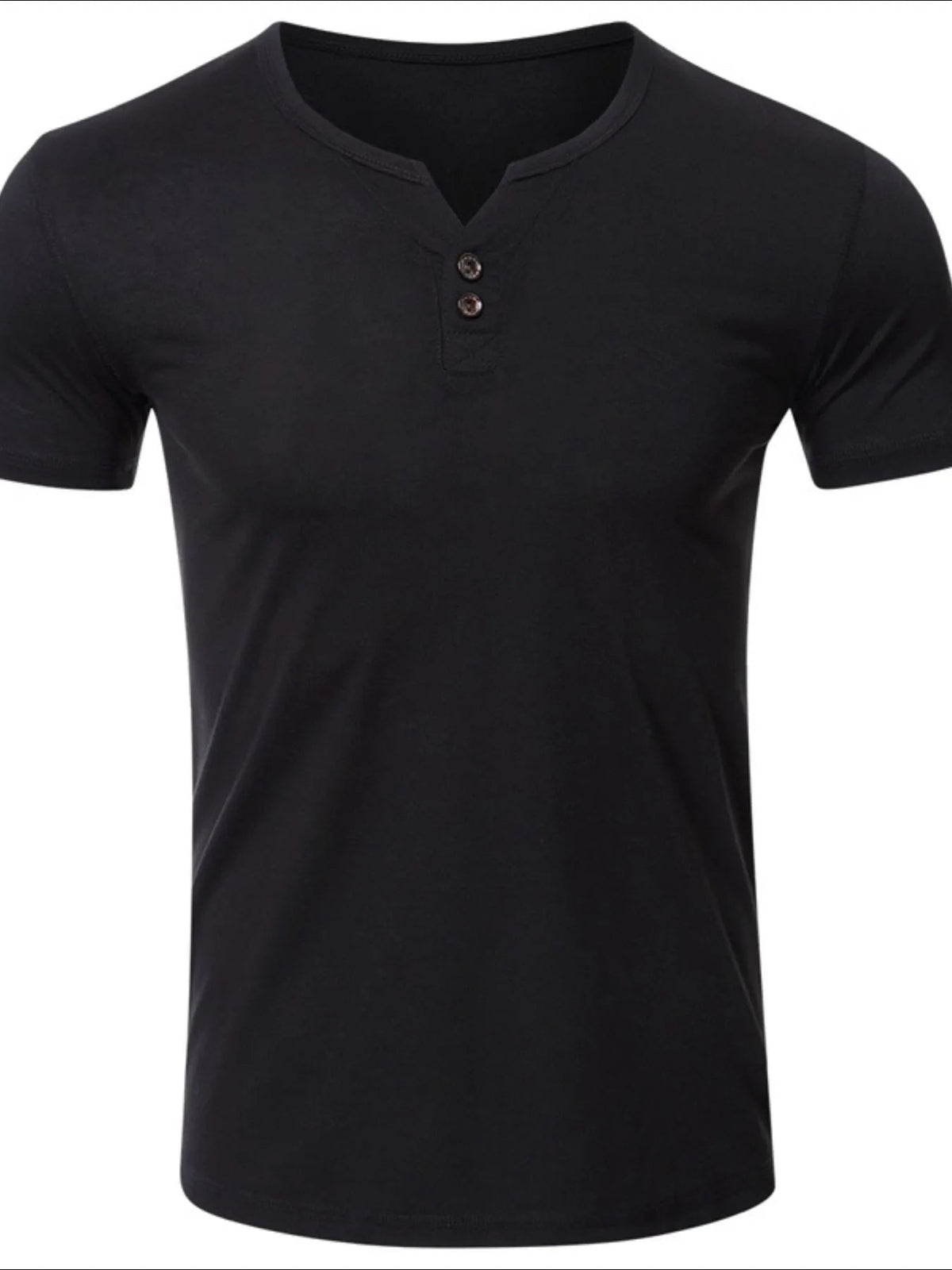 Men's Henley Short Sleeve Polo Top - Flip Flop Dynasty