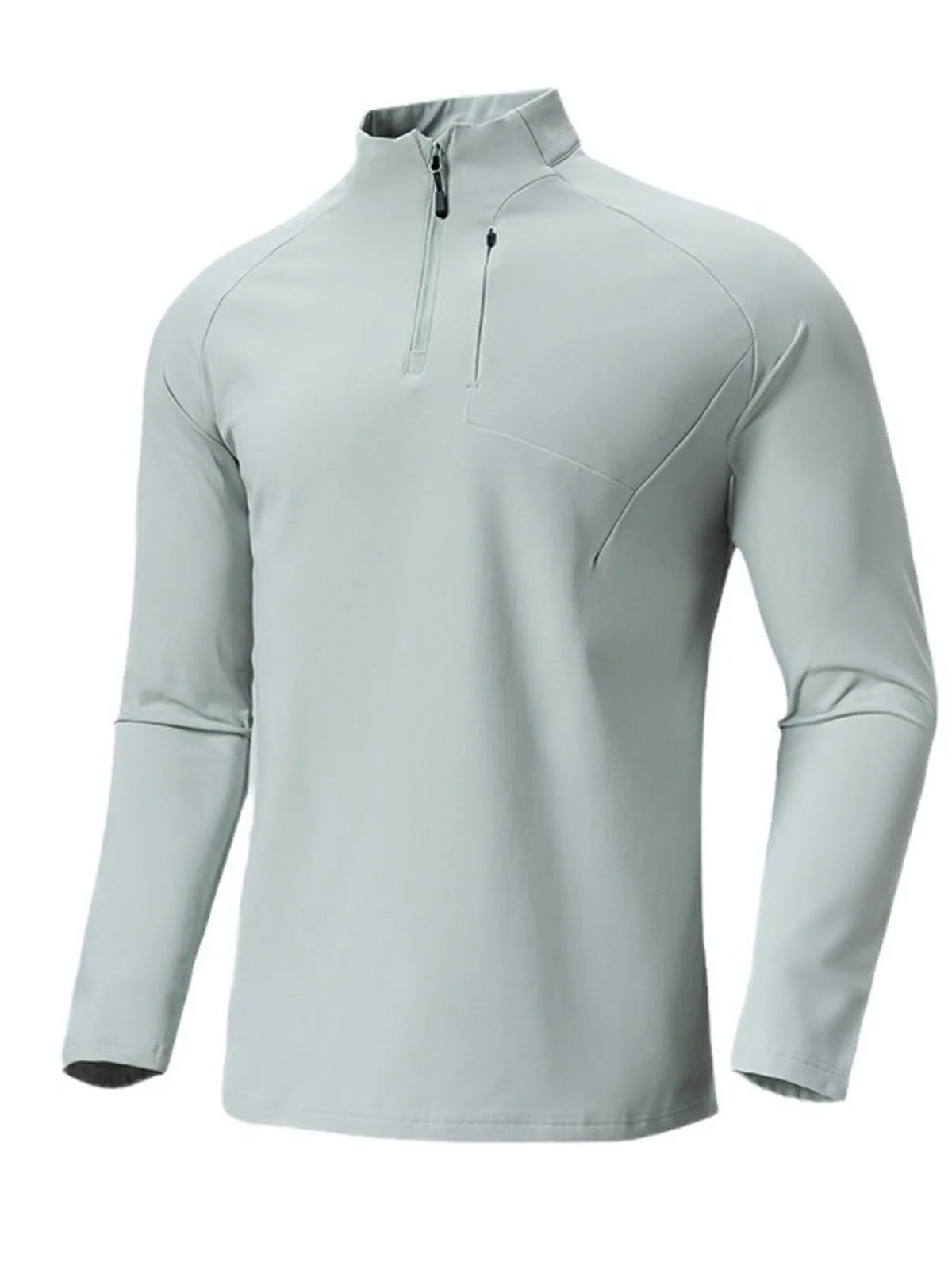 Men's Plus Size Quarter Zip Long Sleeve top - Flip Flop Dynasty