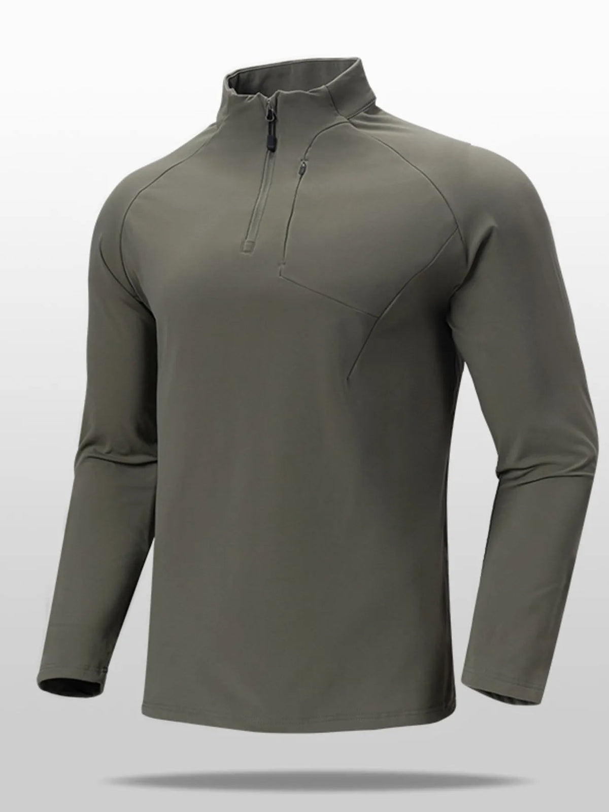 Men's Plus Size Quarter Zip Long Sleeve top - Flip Flop Dynasty