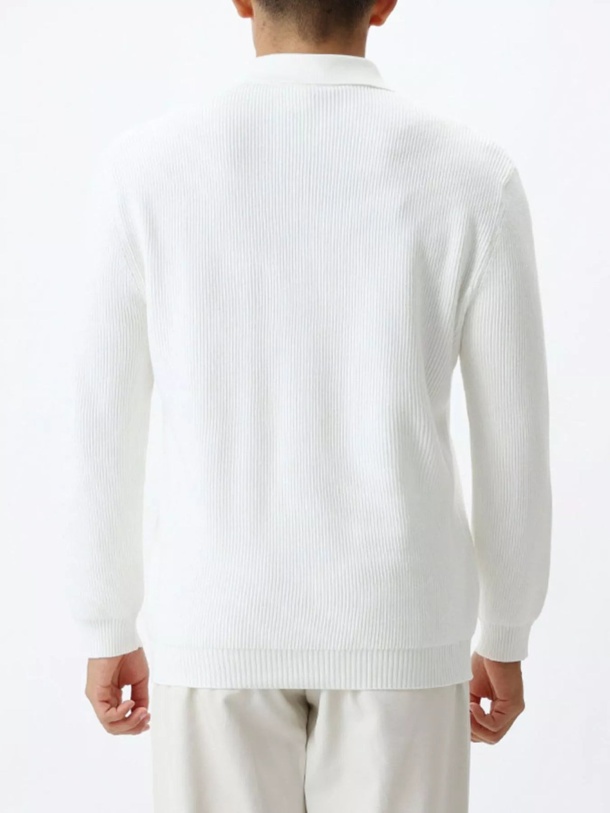 Men's Plus Size Ribbed Knit Quarter-Zip Sweater - Flip Flop Dynasty