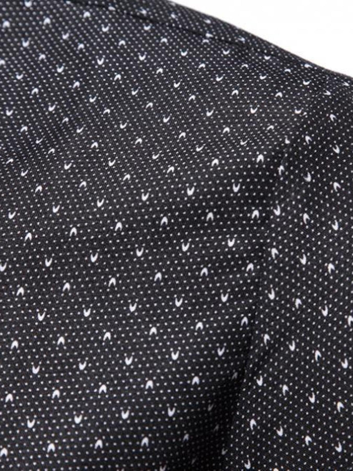 Men's Slim Fit Dotted Pattern Long Sleeve Shirt - Flip Flop Dynasty