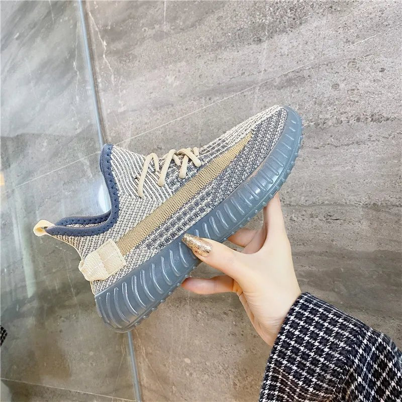 Mesh Lace - Up Platform Athletic Shoes - Flip Flop Dynasty