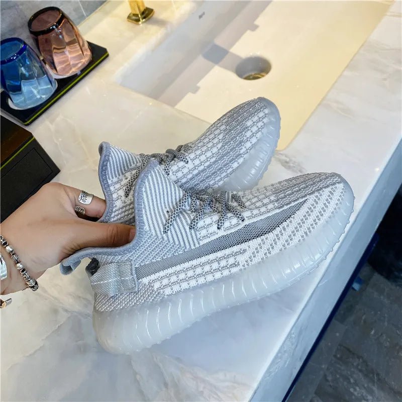 Mesh Lace - Up Platform Athletic Shoes - Flip Flop Dynasty