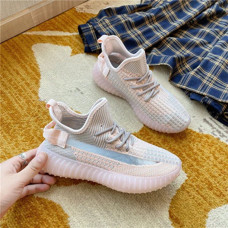 Mesh Lace - Up Platform Athletic Shoes - Flip Flop Dynasty