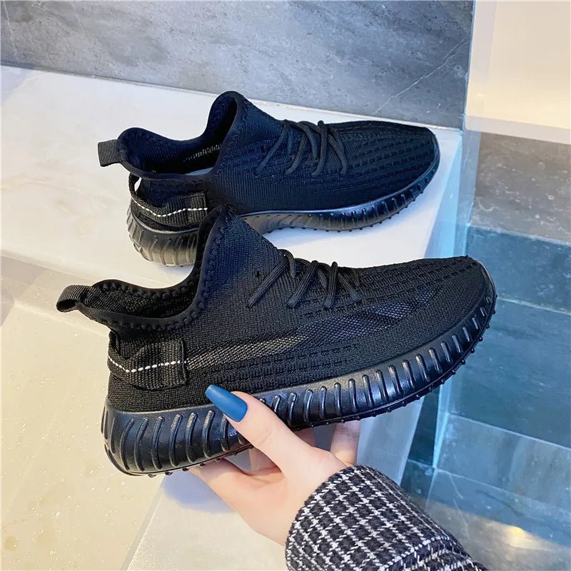 Mesh Lace - Up Platform Athletic Shoes - Flip Flop Dynasty