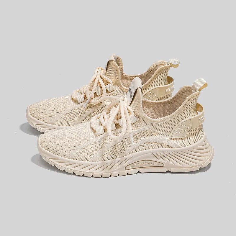 Mesh Lace - Up Platform Athletic Shoes - Flip Flop Dynasty