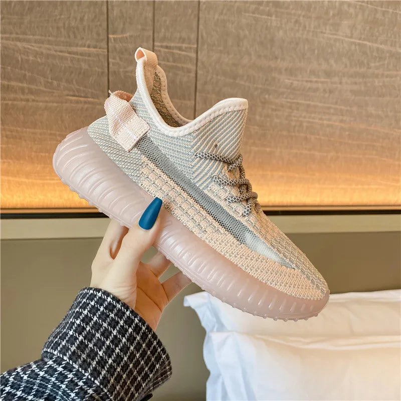 Mesh Lace - Up Platform Athletic Shoes - Flip Flop Dynasty