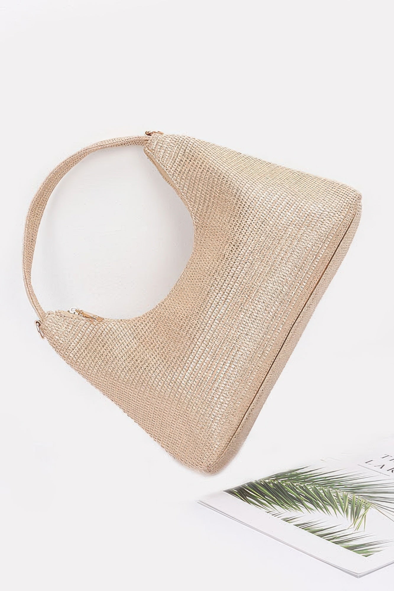 Metallic Faux Straw Hobo Bag - Flip Flop Dynasty