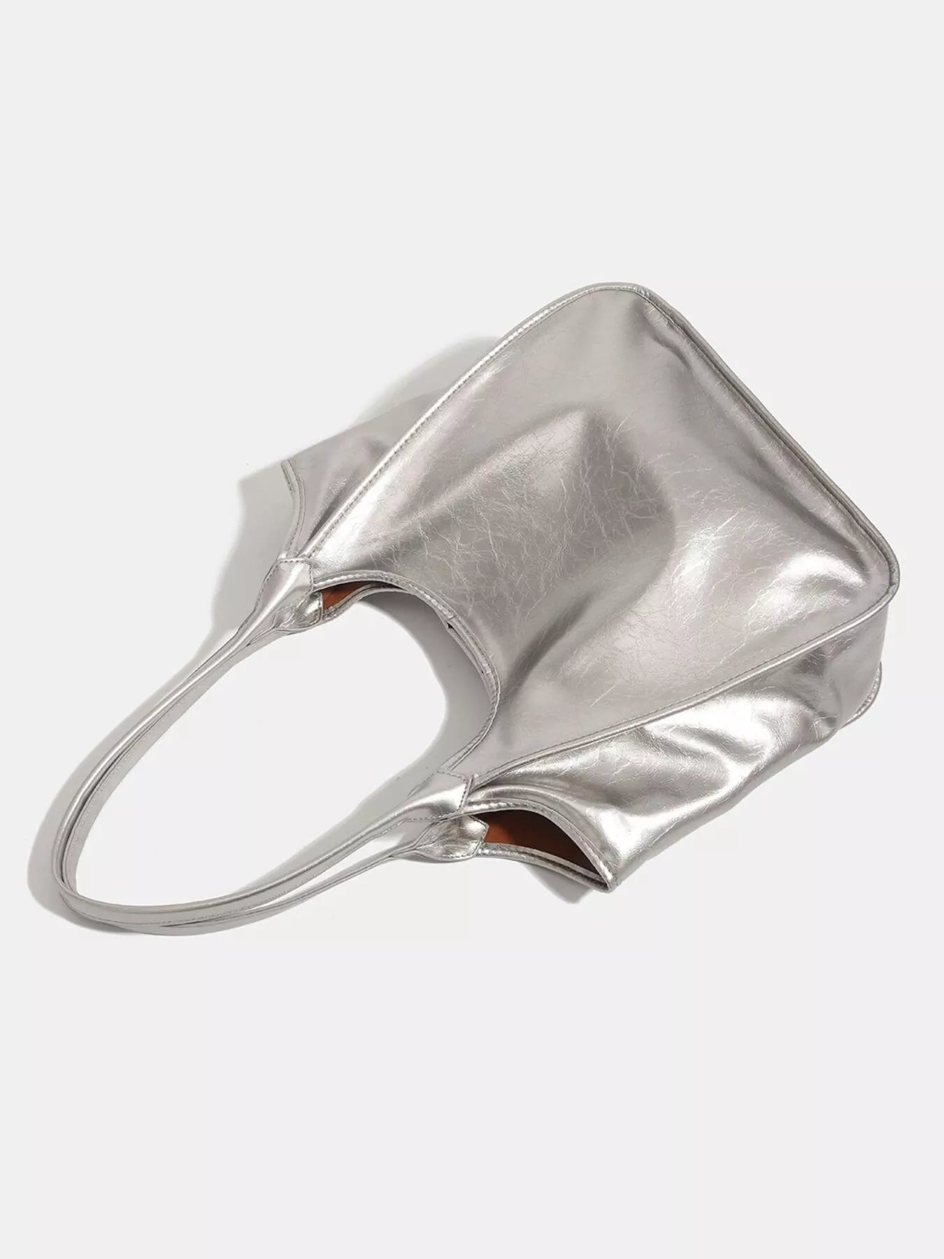 Metallic PU Leather Tote Bag - Flip Flop Dynasty