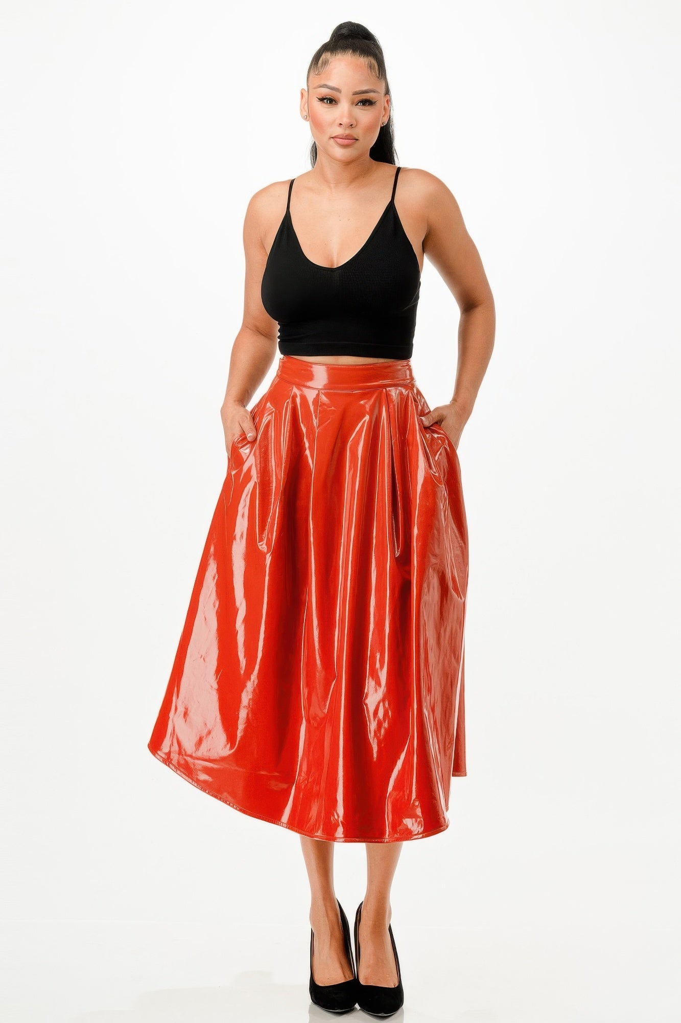 Midi Skirt With Pockets - Flip Flop Dynasty