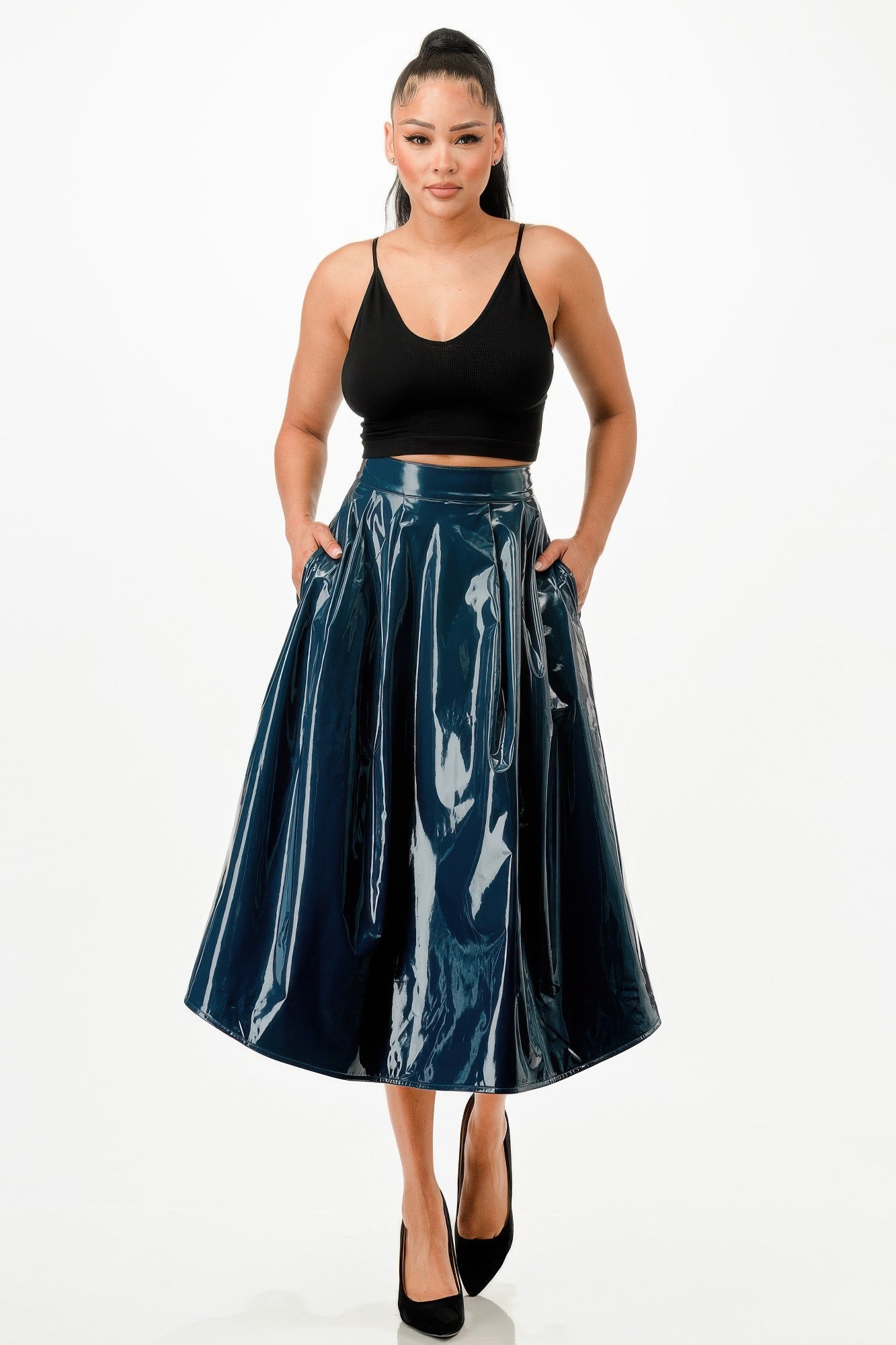 Midi Skirt With Pockets - Flip Flop Dynasty