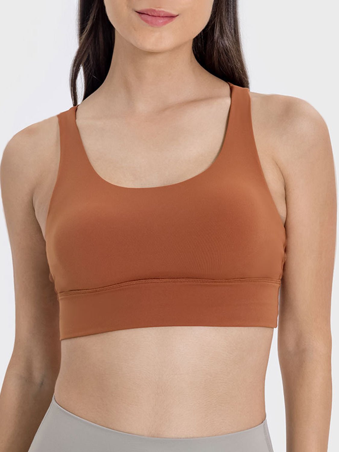 Millennia Crisscross Scoop Neck Active Tank - Flip Flop Dynasty