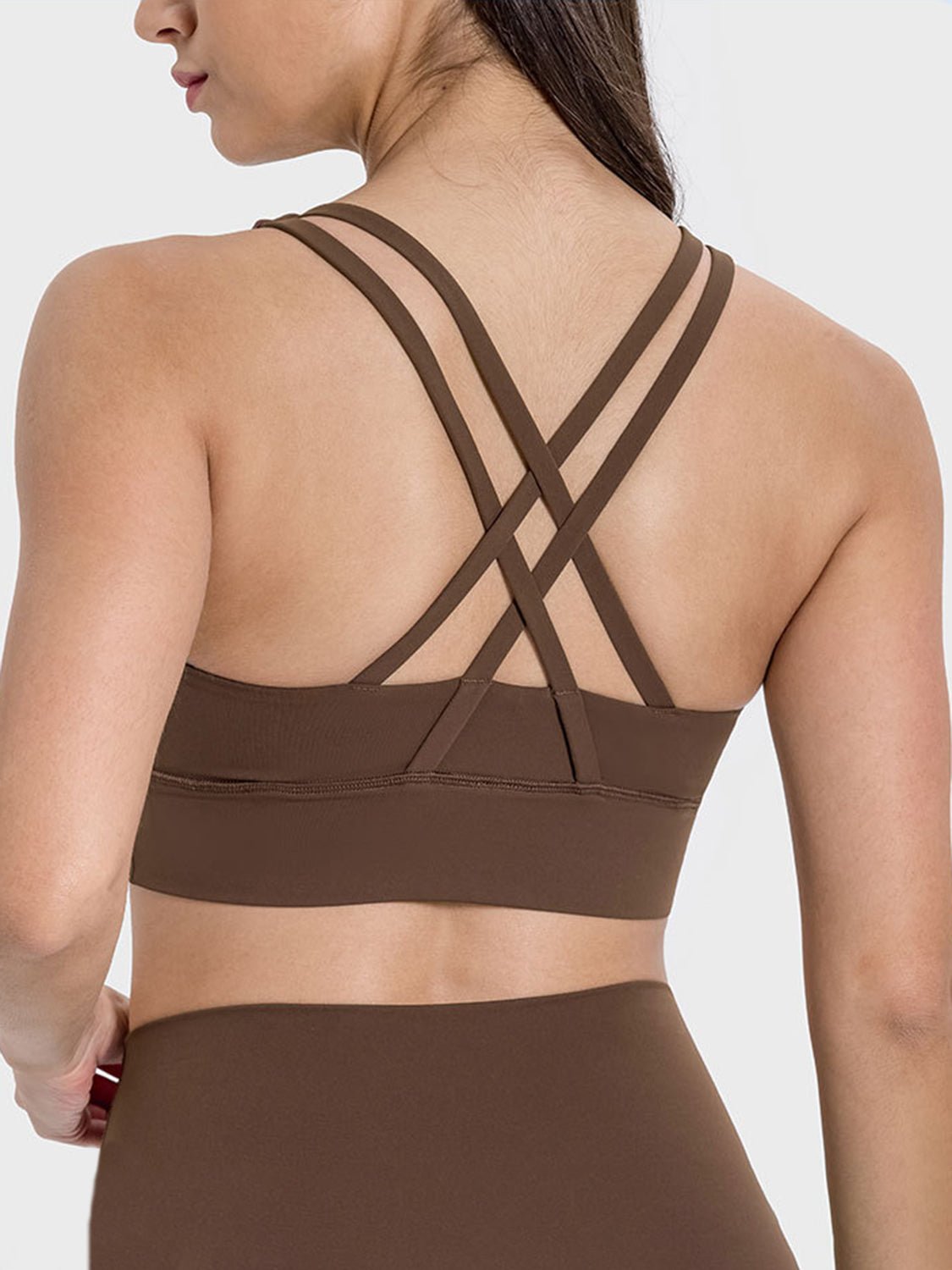 Millennia Crisscross Scoop Neck Active Tank - Flip Flop Dynasty