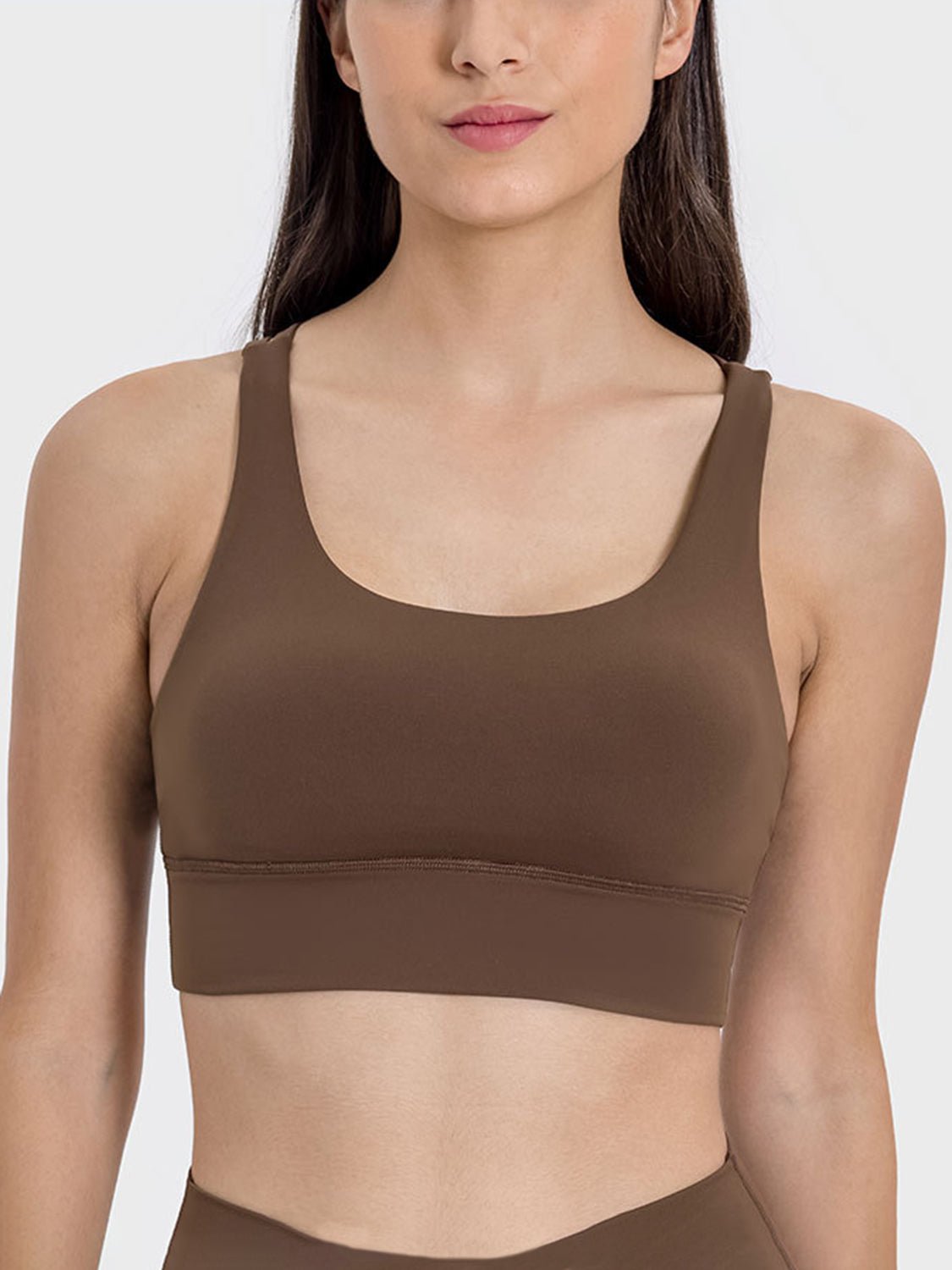Millennia Crisscross Scoop Neck Active Tank - Flip Flop Dynasty