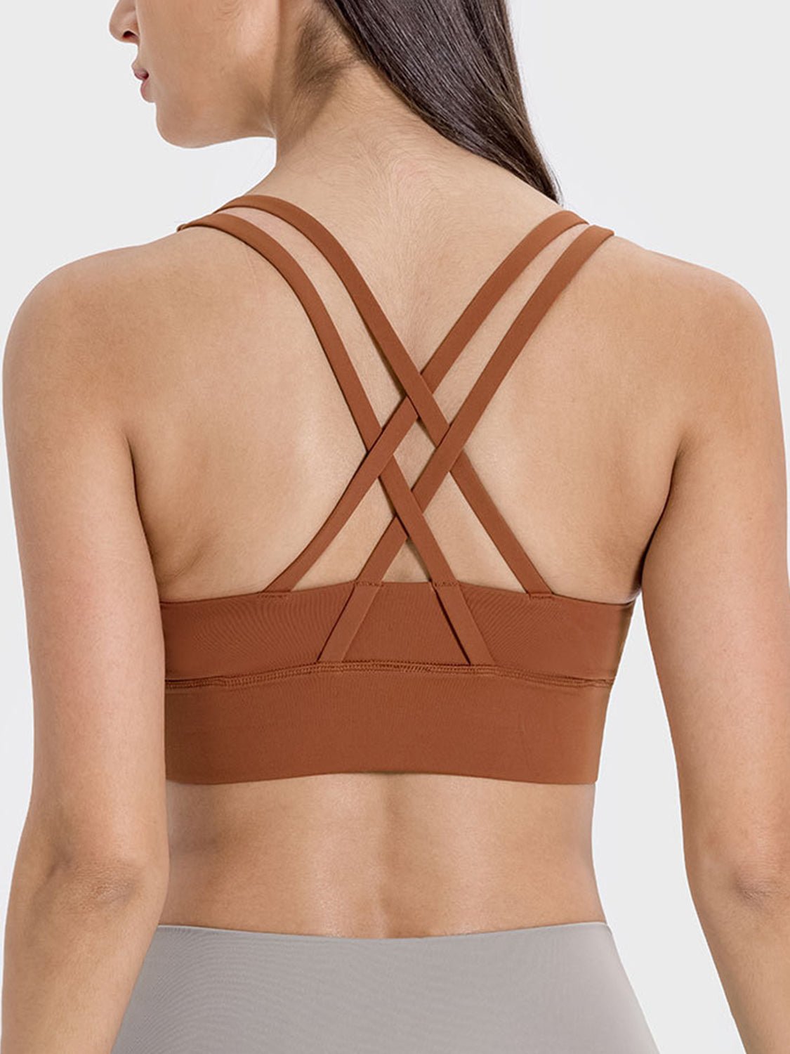 Millennia Crisscross Scoop Neck Active Tank - Flip Flop Dynasty