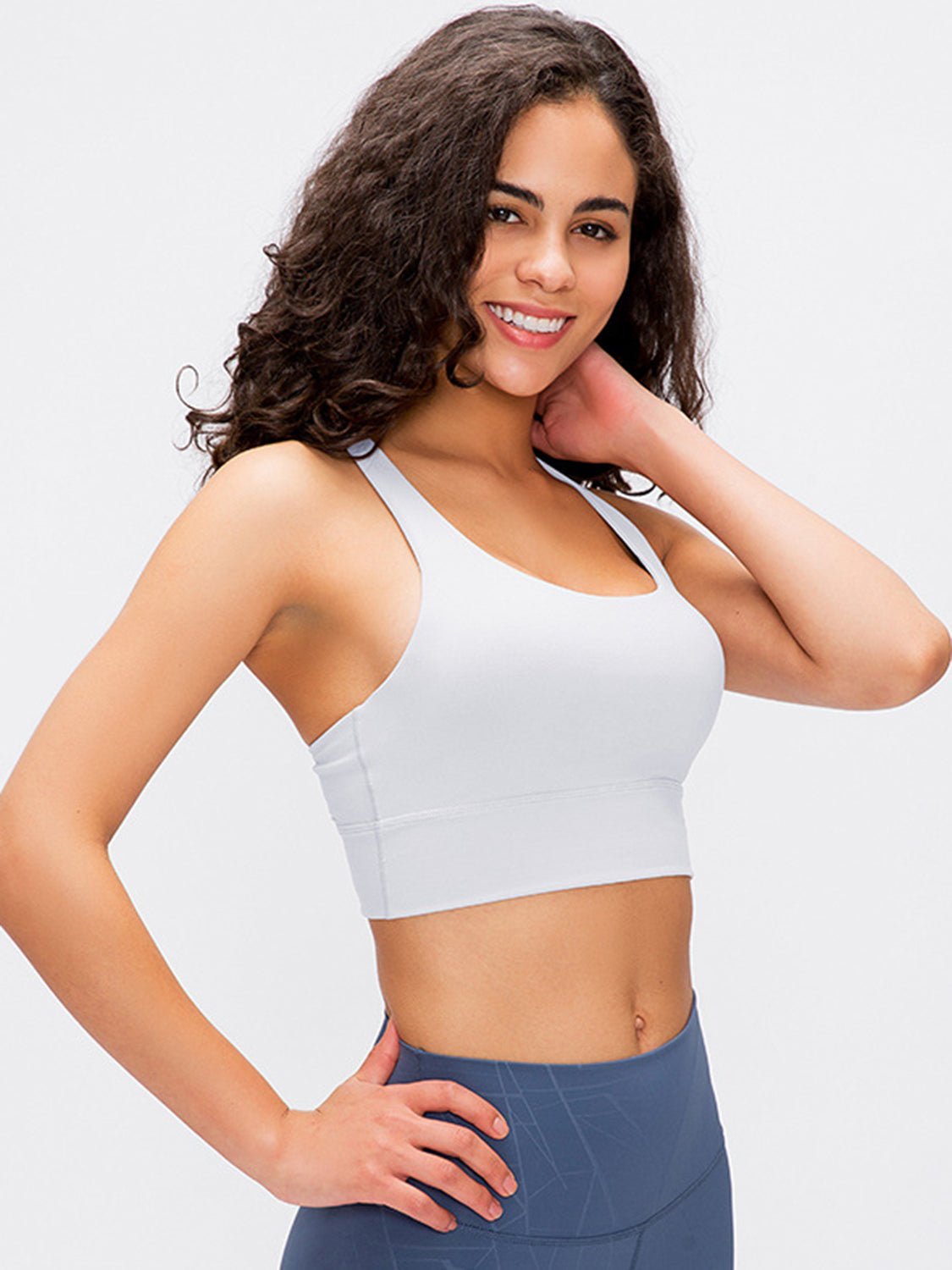 Millennia Crisscross Scoop Neck Active Tank - Flip Flop Dynasty