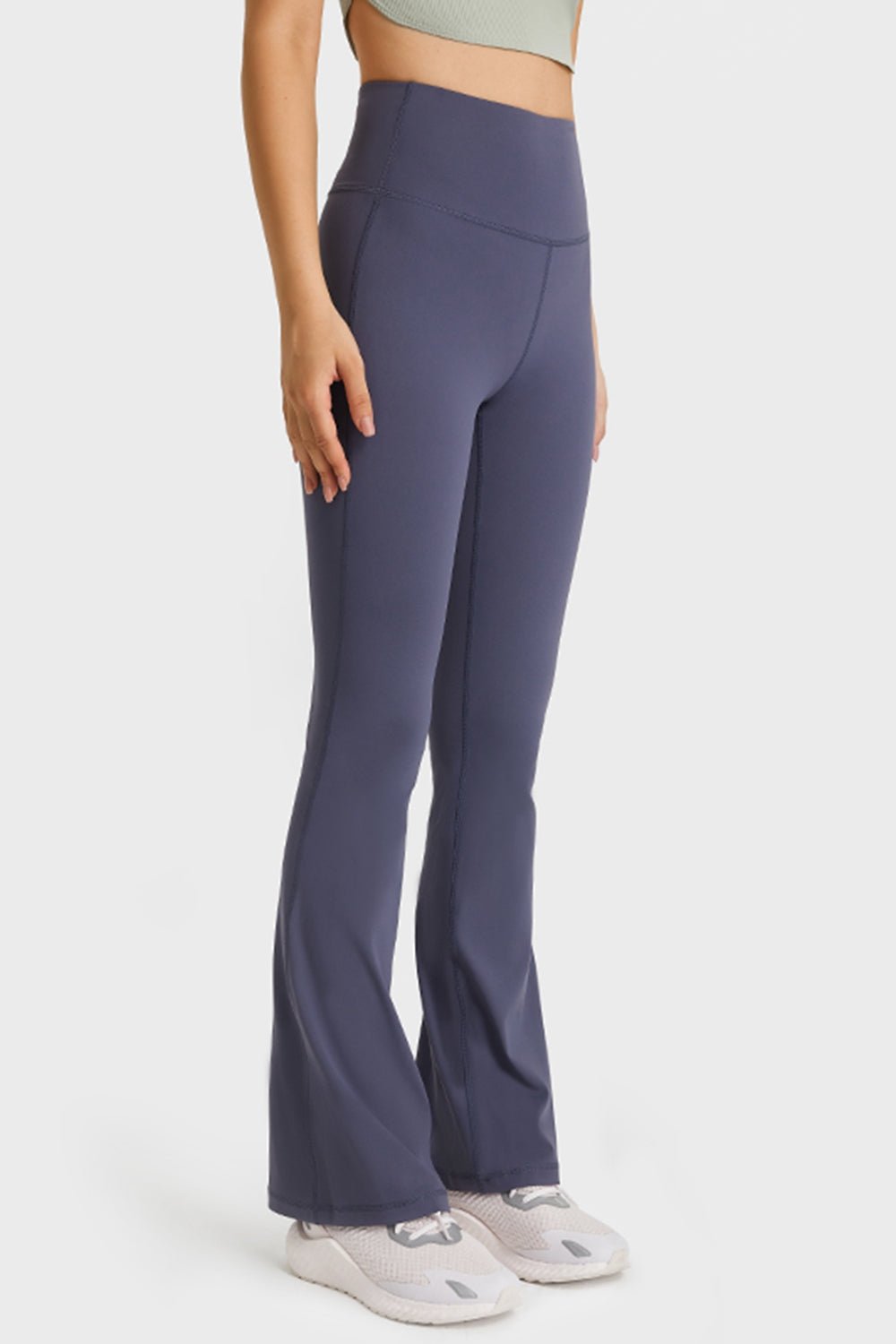 Millennia Elastic Waist Flare Yoga Pants - Flip Flop Dynasty