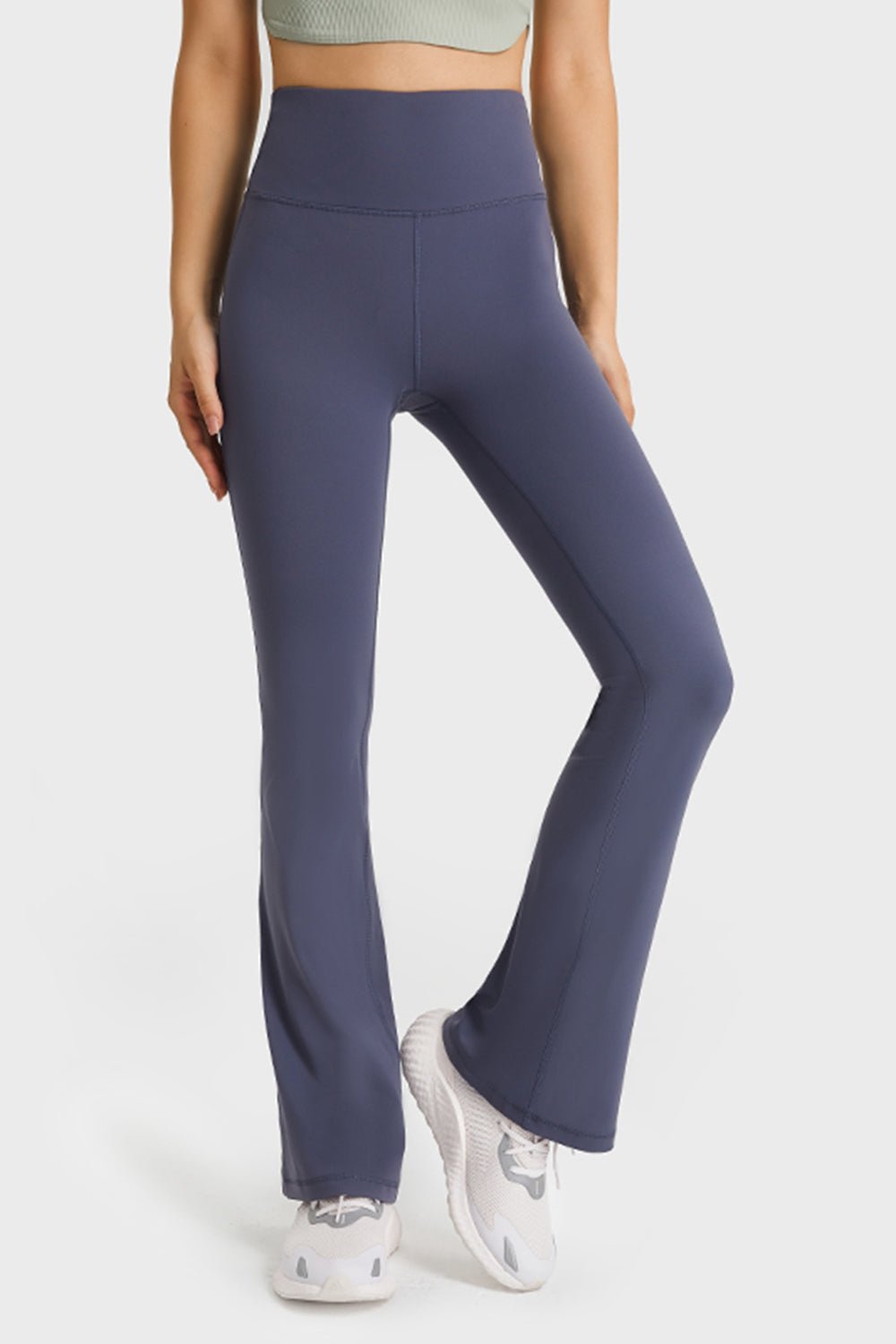 Millennia Elastic Waist Flare Yoga Pants - Flip Flop Dynasty