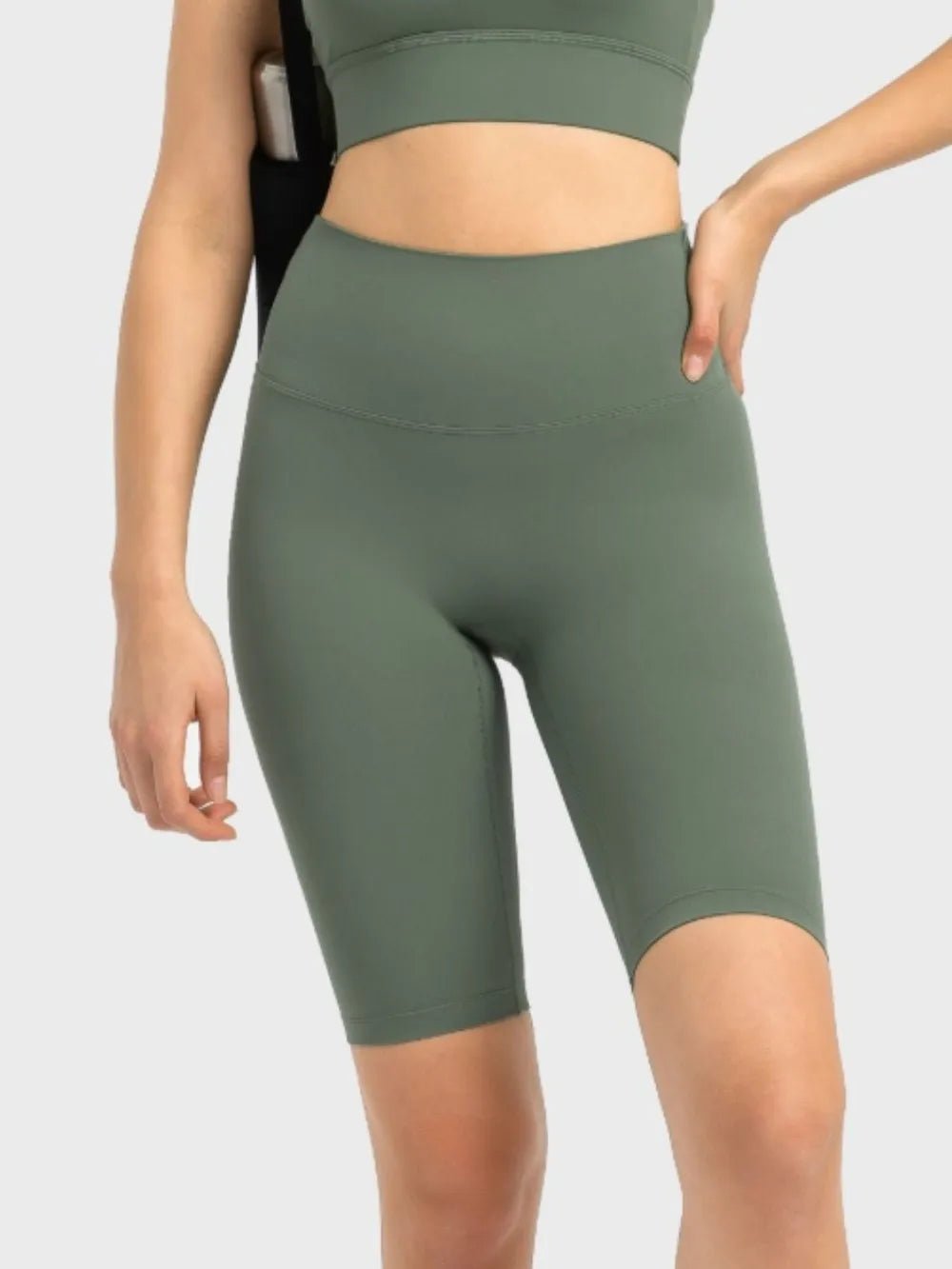 Millennia High Rise Wide Waistband Active Shorts - Flip Flop Dynasty