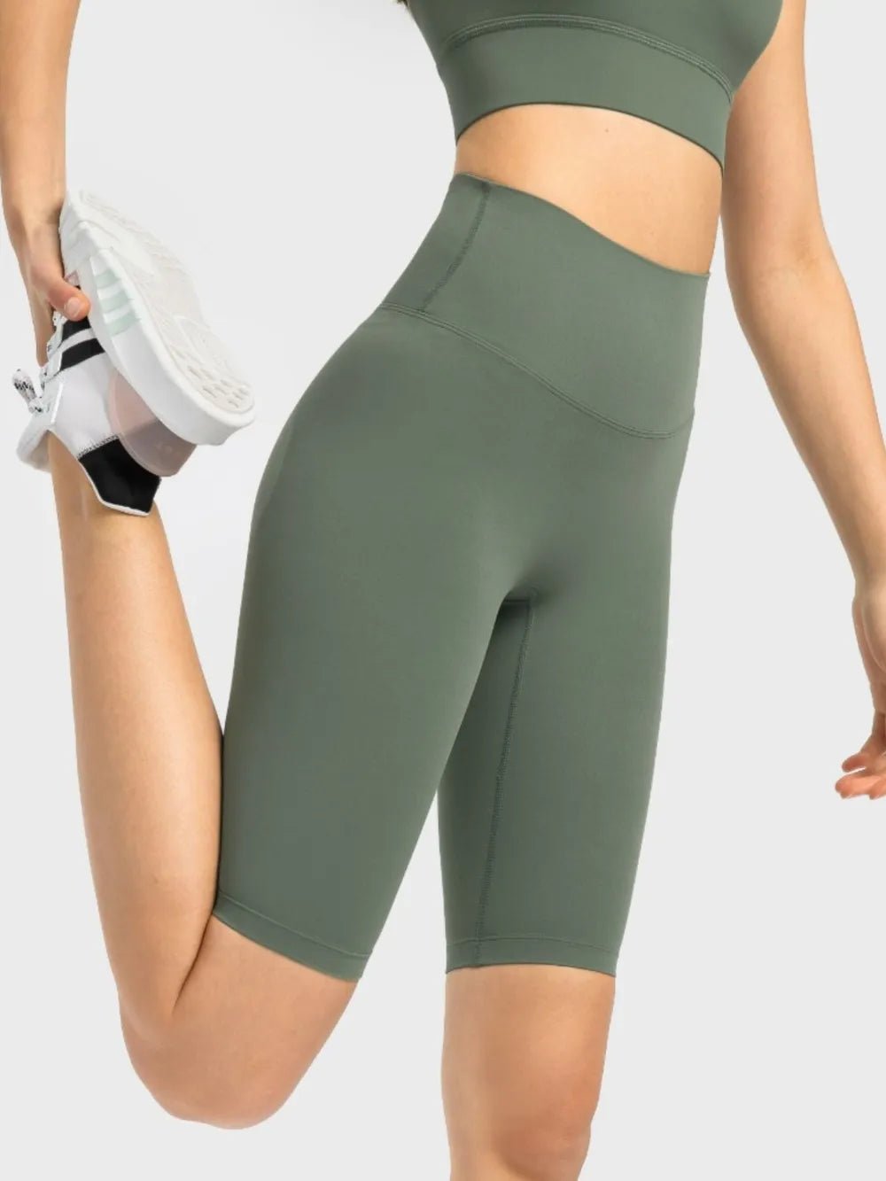 Millennia High Rise Wide Waistband Active Shorts - Flip Flop Dynasty