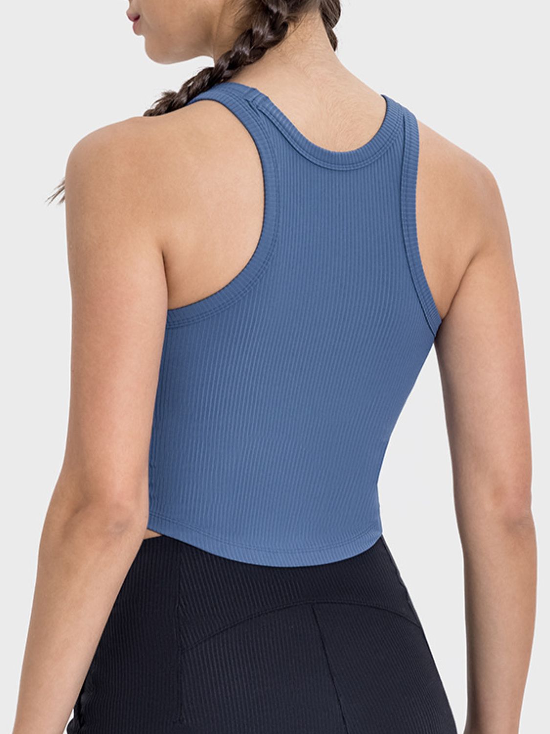 Millennia Round Neck Racerback Active Tank - Flip Flop Dynasty