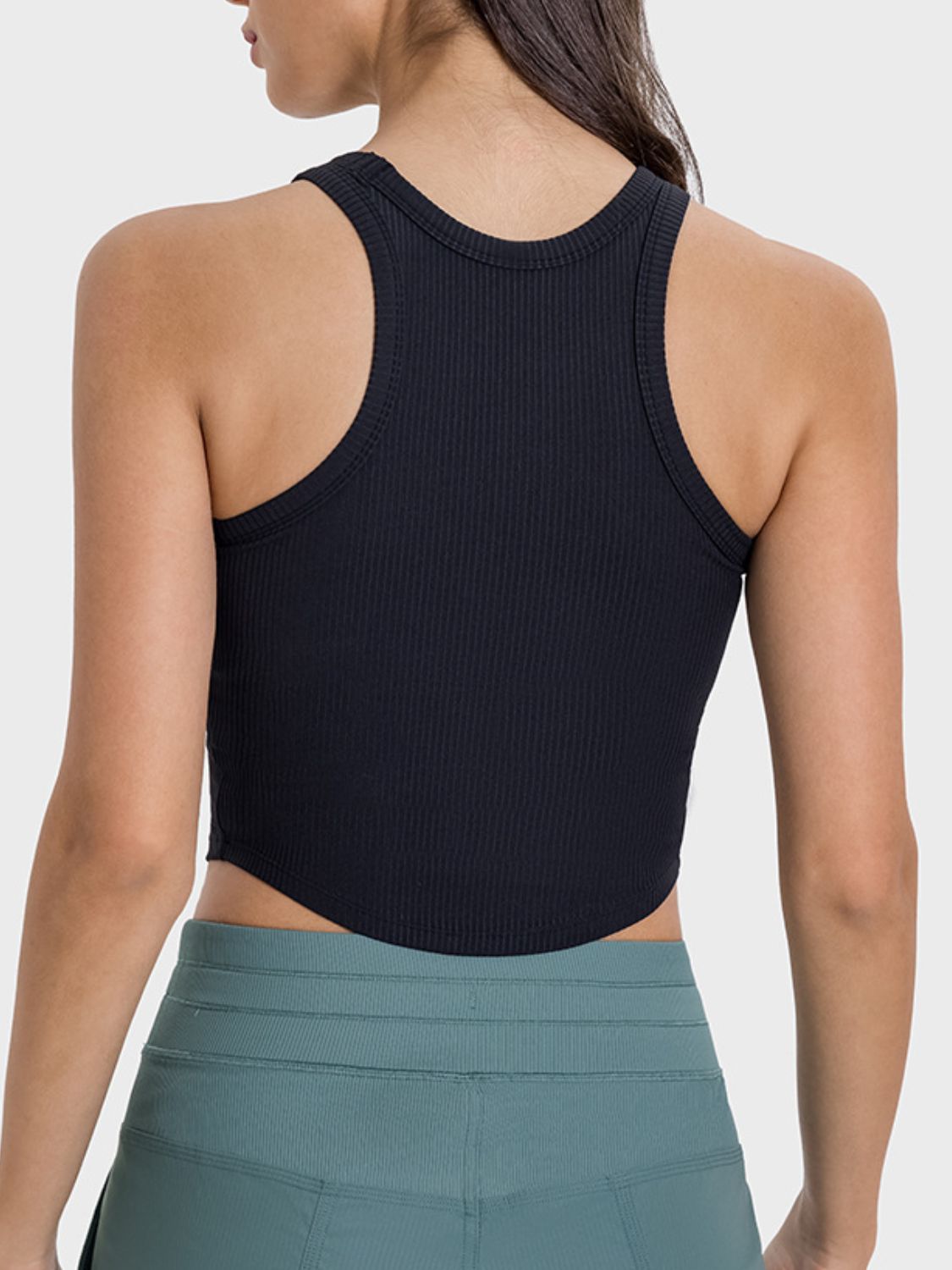 Millennia Round Neck Racerback Active Tank - Flip Flop Dynasty