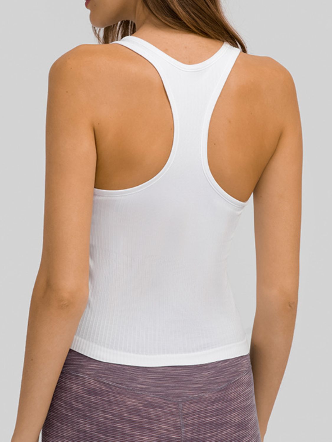 Millennia Round Neck Racerback Active Tank - Flip Flop Dynasty
